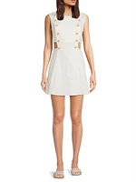 Marin Stretch-Cotton Cut-Out Minidress