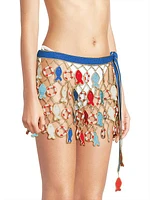 Poisson Crochet Wrap Miniskirt