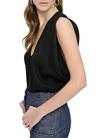 Simone Draped Armhole Tank Top