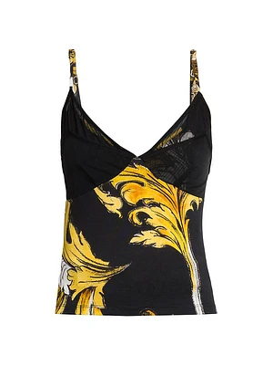 Baroque Sleeveless Bustier Top