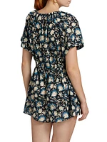 Valeria Printed Coverup Romper