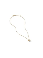 Starburst Pendant Necklace in 18K Yellow Gold with Diamonds, 11MM