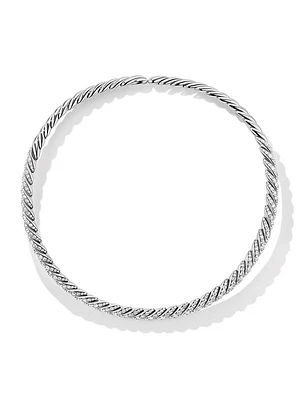 Pavéflex Necklace In 18K White Gold