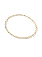 Pavé Chain Necklace 18K Yellow Gold