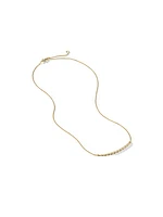 Petite Station Necklace in 18K Yellow Gold, 1MM