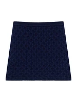 Cable-Knit Wool-Cashmere Miniskirt