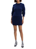Cable-Knit Wool-Cashmere Miniskirt