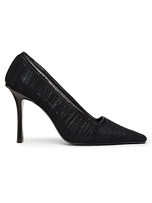 Lotta 100MM Ruched Tulle Pumps