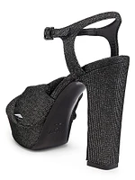 Heloise 120MM Glitter Platform Sandals