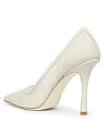 Bridal Lotta 100MM Ruched Tulle Pumps