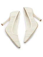 Bridal Lotta 100MM Ruched Tulle Pumps