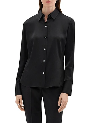 Satin Slim-Fit Shirt
