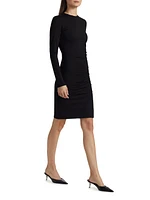 Draped Crewneck Dress
