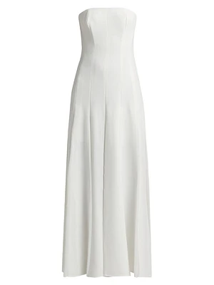 Tavia Strapless Godet Maxi Dress