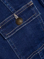 Yari Denim Collarless Jacket