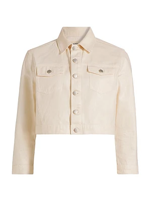 Koda Coated Denim Crop Jacket