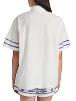 Annette Embroidered Cotton Shirt