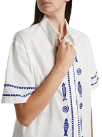 Annette Embroidered Cotton Shirt