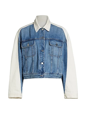 Dylan Colorblocked Denim Jacket
