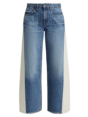 Ramblin Man Denim Mid-Rise Wide-Leg Jeans