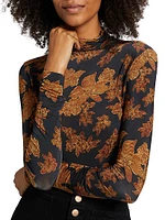 Aurelia Floral Turtleneck Sweater