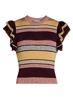 Cecile Striped Knit Top