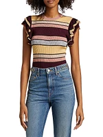 Cecile Striped Knit Top