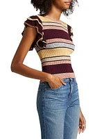Cecile Striped Knit Top