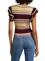 Cecile Striped Knit Top
