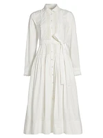 Ariane Tie-Waist Cotton Shirtdress