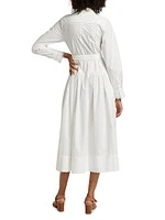 Ariane Tie-Waist Cotton Shirtdress