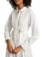 Ariane Tie-Waist Cotton Shirtdress