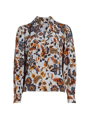 Florian Floral Silk Blouse