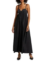 Harlan Beaded Cotton Maxi Dress
