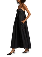 Harlan Beaded Cotton Maxi Dress