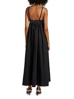 Harlan Beaded Cotton Maxi Dress