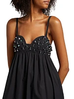 Harlan Beaded Cotton Maxi Dress