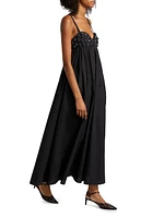 Harlan Beaded Cotton Maxi Dress