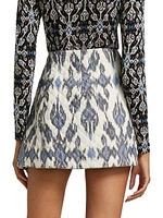 Zina Cotton Wrap Miniskirt
