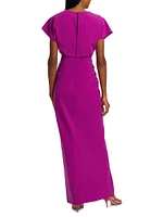 Jackie Twist-Front Gown