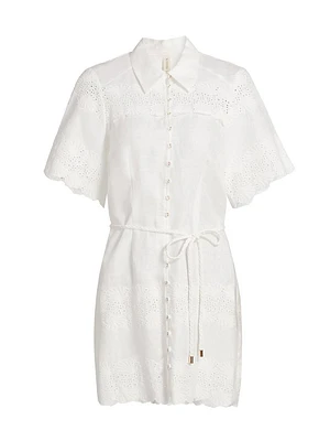 Payton Linen-Cotton Minidress
