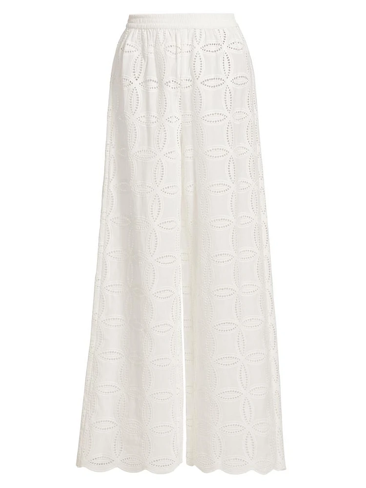 Rio Cotton Broderie Pants