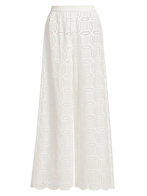 Rio Cotton Broderie Pants