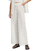 Rio Cotton Broderie Pants