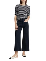 Grant Cropped High-Rise Wide Leg Pants