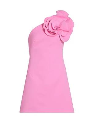 Turflea Floral One-Shoulder Minidress