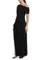 Sudden Two-Tone Maxi Dress