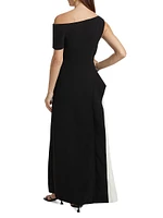 Sudden Two-Tone Maxi Dress