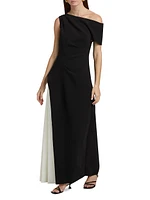 Sudden Two-Tone Maxi Dress