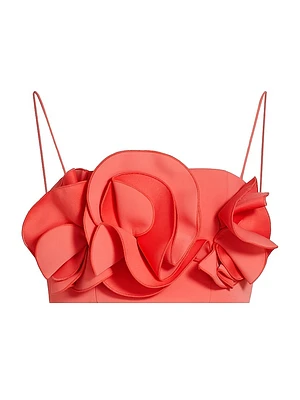 Underwood Frilled Bandeau Crop Top